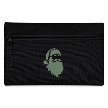 Santa Claus Silhouette: Weihnachtliche Magie - Federtasche - Schwarz - Vorne