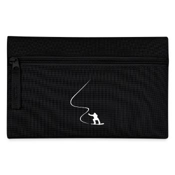 Snowboarder, Courbe, Descente, Freerider, Hiver - Trousse - noir - Devant