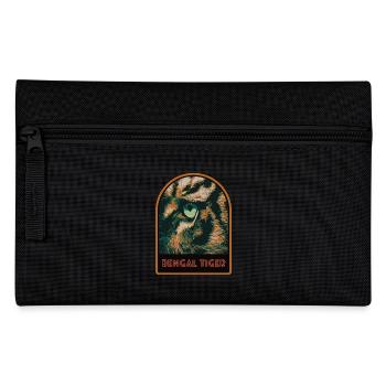 Œil de Tigre en Gros Plan – Illustration Intense - Trousse - noir - Devant