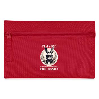 Cool Bunny - Pencil Case - red - Front