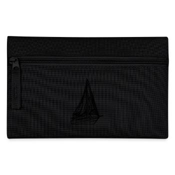 Sailboat with sail for captains and skippers - Pencil Case - black - Front
