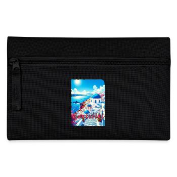 Greece souvenir travel vacation Santorini - Pencil Case - black - Front