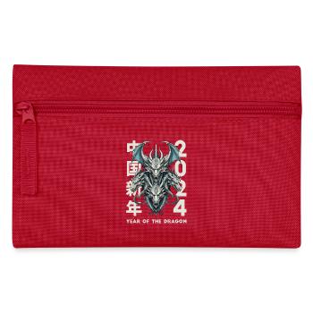 Dragons chinois - Trousse - rouge - Devant