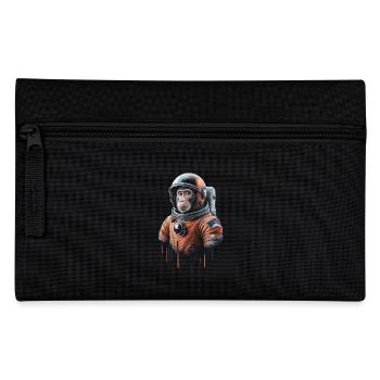 Space Adventure with a Monkey Astronaut - Pencil Case - black - Front