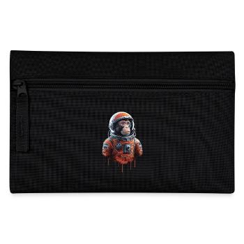 Weltraum Abenteuer Mit Astronautenaffe - Federtasche - Schwarz - Vorne