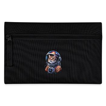 Galactic cat astronaut explores space - Pencil Case - black - Front