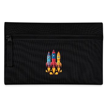 Des fusées colorées commencent l’aventure - Trousse - noir - Devant