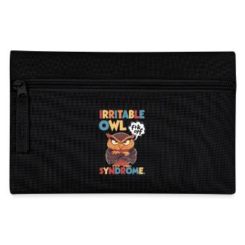 Syndrome de la chouette irritable, jeu de mots amusant - Trousse - noir - Devant