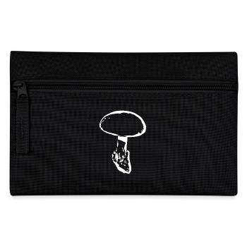 Champignon blanc, cueillette de champignons - Trousse - noir - Devant