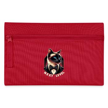 Siamese Cat Siamese Cat Next Level Suit Gift - Pencil Case - red - Front