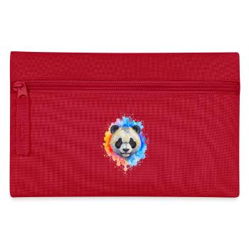 Éclaboussure de panda aquarelle - Trousse - rouge - Devant