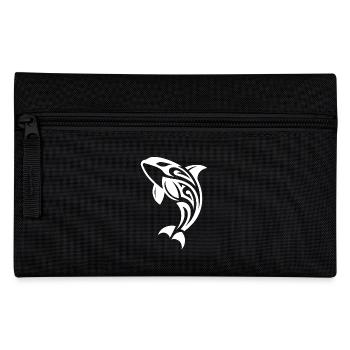 Jumping Orca Tattoo Style - Pencil Case - black - Front