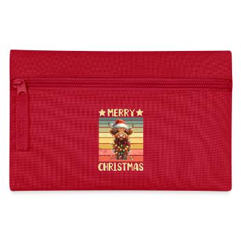 Scottish Highland Cattle Cow - Pencil Case - red - Front