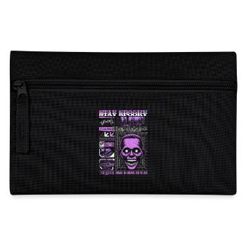 Stay Spooky Ghost White & Lilac Halloween Season - Pencil Case - black - Front