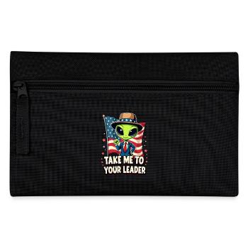 Bring mich zu Deinem Anführer USA Patriot Alien - Federtasche - Schwarz - Vorne