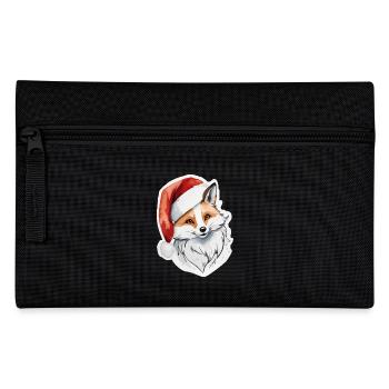 Fuchs Weihnachten Wasserfarben - Federtasche - Schwarz - Vorne