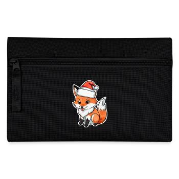 Fuchs Weihnachten Wasserfarben - Federtasche - Schwarz - Vorne