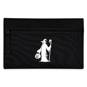 Magic Ghost with Halloween Pumpkin - Pencil Case - black - Front