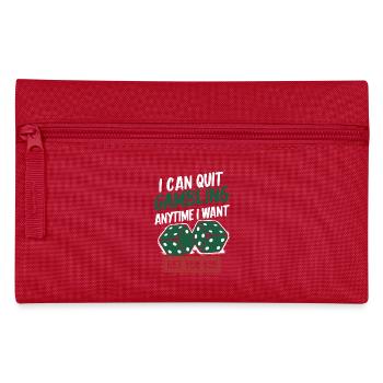 Funny Betting Quote – $20 Stake - Pencil Case - red - Front
