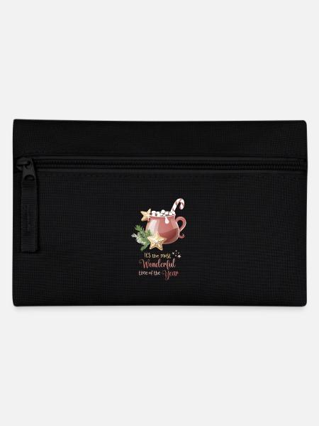 Hot Cacao, most wonderful time of the year - Pencil Case - black