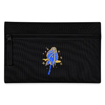 Golden Rose with Glitter - Pencil Case - black - Front