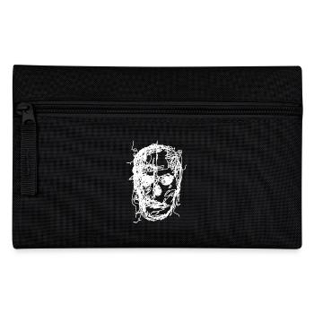 Skull Drawing - Pencil Case - black - Front