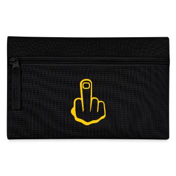 Middle finger - Pencil Case - black - Front