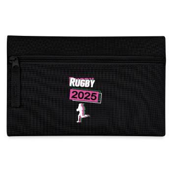 Rugby 2025 Rugbyspieler Rugbyspielerin - Federtasche - Schwarz - Vorne
