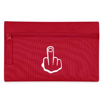Middle finger - Pencil Case - red - Front
