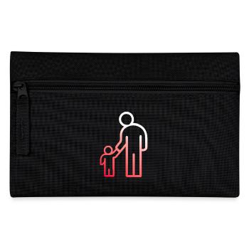 papa père papou humour blague cadeau g - Trousse - noir - Devant