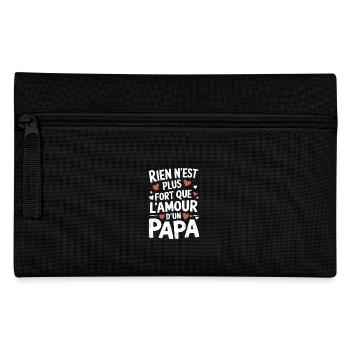 Rien n'est plus fort que l'amour d un Papa - Trousse - noir - Devant