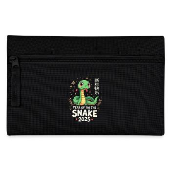 Fête du Nouvel An, Chine du Nouvel An, Année du Serpent - Trousse - noir - Devant