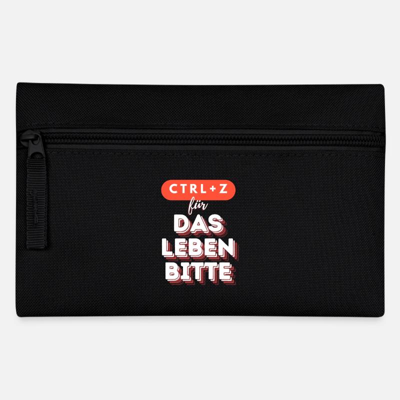 Ctrl + z für das Leben - Federtasche - Schwarz