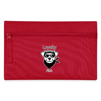 Gangster Dog - Loyalität zuerst Design - Federtasche - Rot - Vorne
