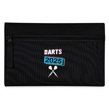 Dart 2025 Darter Dartspieler Darts Spiel Darten - Federtasche - Schwarz - Vorne