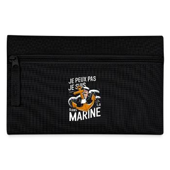 Je peux pas je suis dans la Marine - Trousse - noir - Devant