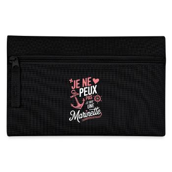 Je ne peux pas je suis une Marinette - Trousse - noir - Devant