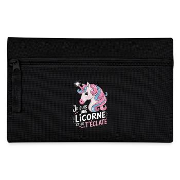 Je suis une licorne et je t'éclate - Trousse - noir - Devant