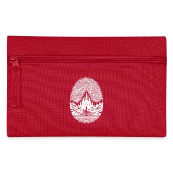 Paysage d’empreintes digitales avec château sur l’eau - Trousse - rouge - Devant