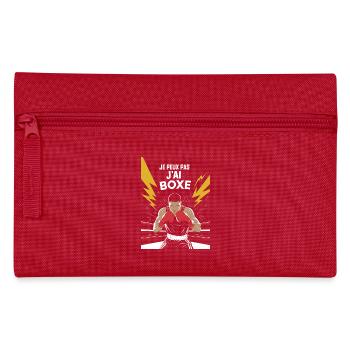 Je peux pas j'ai boxe - Trousse - rouge - Devant