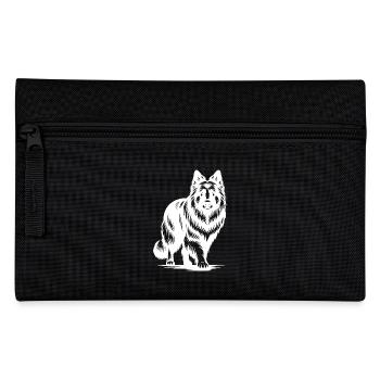 Berger Chien Portrait Style de Tatouage - Trousse - noir - Devant