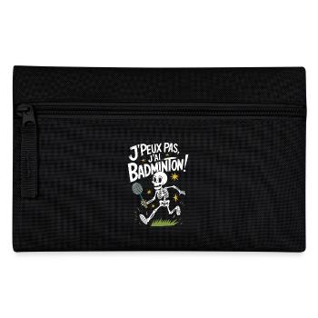 J'peux pas j'ai Badminton - Trousse - noir - Devant