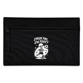 J' peux pas j'ai foot ! - Trousse - noir - Devant
