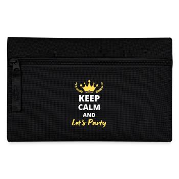 Bleiben Sie ruhig und lassen Sie uns feiern - Fun Celebration Design - Federtasche - Schwarz - Vorne