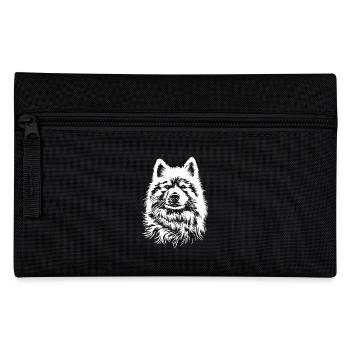 Samojede Portrait Hunde Hund Samoyed - Federtasche - Schwarz - Vorne