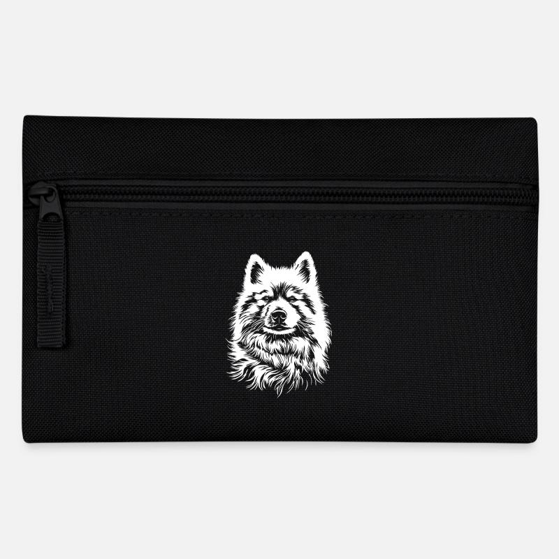 Samoyède Portrait Chien Chien Samoyède - Trousse - noir