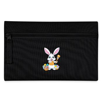 Easter bunny with Easter eggs - Pencil Case - black - Front