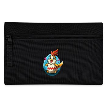 Happy Easter - Easter Chicken - Easter Egg - Gift - Pencil Case - black - Front