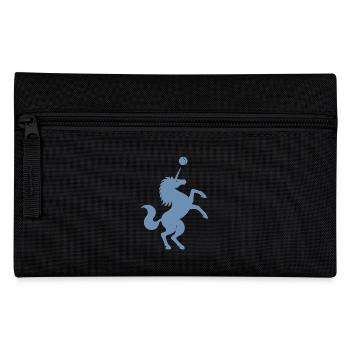 Unicorn Tennis Player Silhouette Minimalist - Pencil Case - black - Front