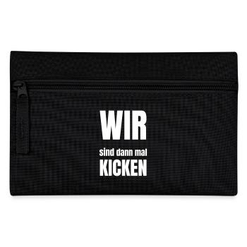 Wir sind dann mal Kicken - Federtasche - Schwarz - Vorne